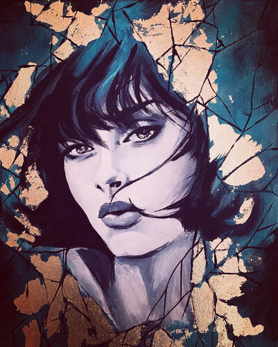 Gold 4 von Sylvia Cohen, Malerei kaufen auf Singulart