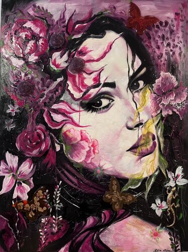 Fuschia Bloom par Sylvia Cohen, Peinture en vente sur Singulart