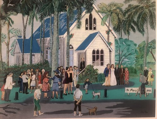 Port Douglas Wedding by Roy Tate, Painting for Sale on Singulart