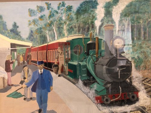 The Station Master de Roy Tate, Pintura a la venta en Singulart