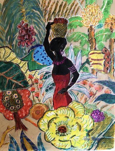 Carmen's Garden van Roy Tate, Schilderij te koop op Singulart