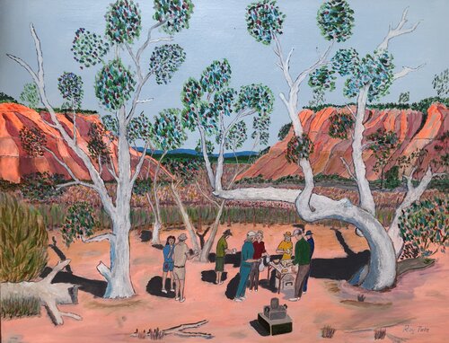 Morning Tea in the Outback by Roy Tate, Painting for Sale on Singulart