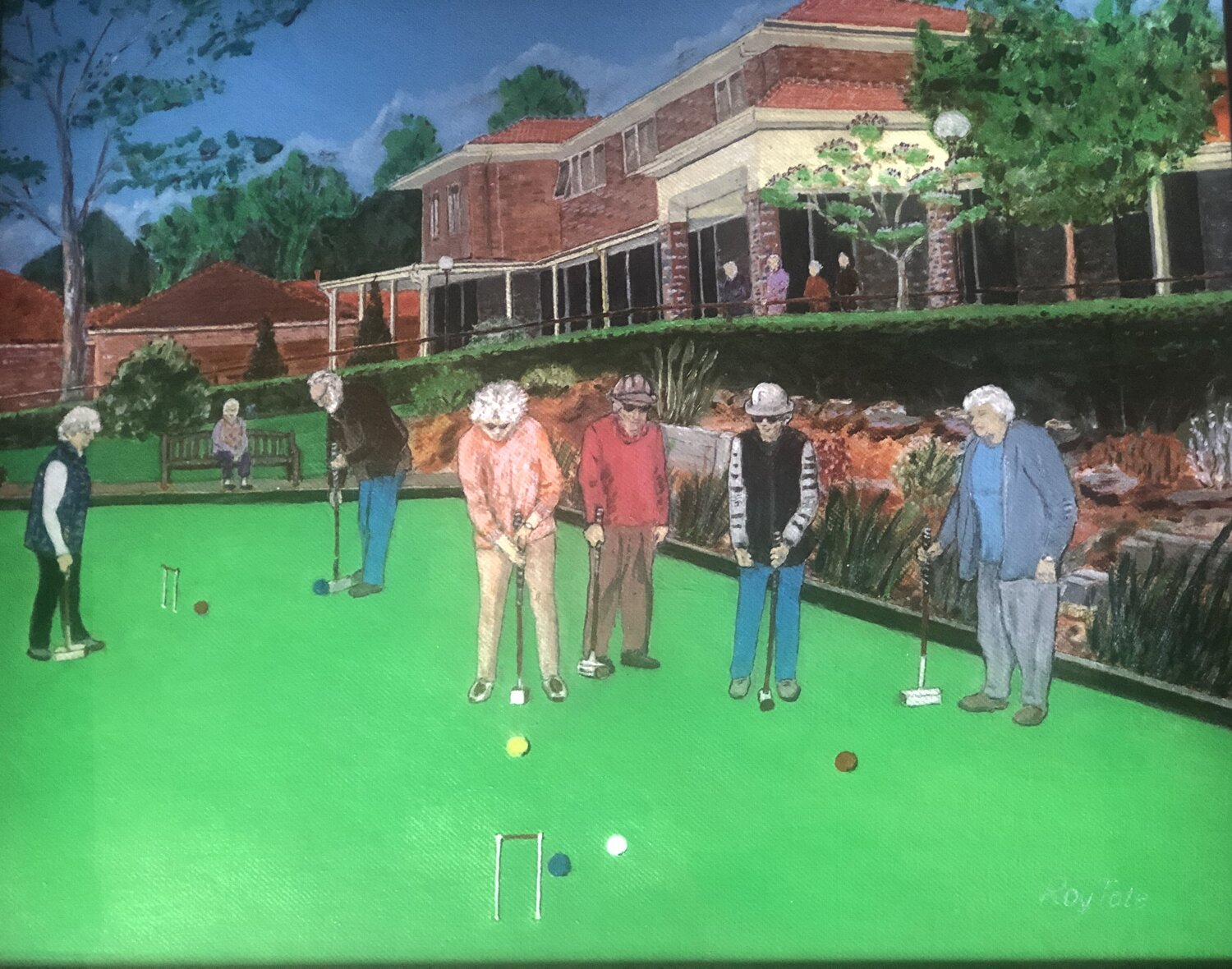 Croquet Players Roy Tate