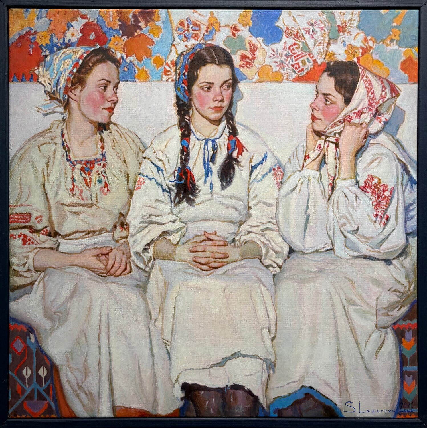 "Cooing" Svetlana Lazareva Peinture originale à vendre