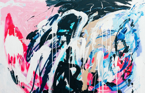 Ruido Poético by Pink Morro, Painting for Sale on Singulart