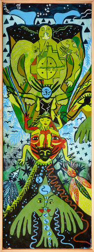 Apuchin-Spirit of the Mountain van Julia Brömsel, Schilderij te koop op Singulart