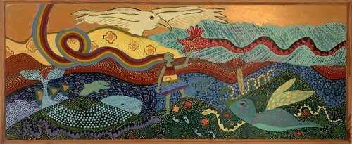 Erdenhüter- Pampamesayok by Julia Brömsel, Painting for Sale on Singulart