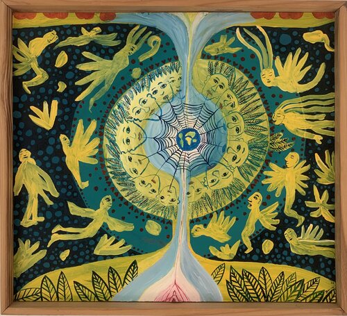 The golden Dream van Julia Brömsel, Schilderij te koop op Singulart