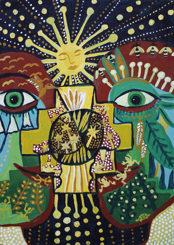 Sonnenkinder de Julia Brömsel, Pintura a la venta en Singulart