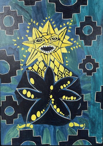 Taita Inti van Julia Brömsel, Schilderij te koop op Singulart