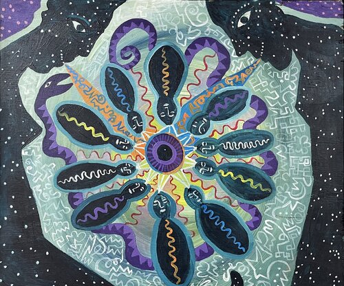 Dreaming a new world into being von Julia Brömsel, Malerei kaufen auf Singulart