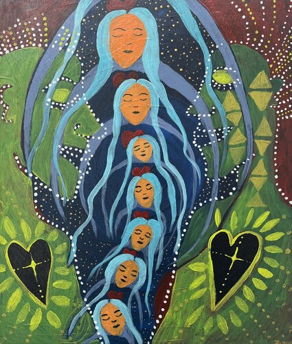 Seven generations van Julia Brömsel, Schilderij te koop op Singulart