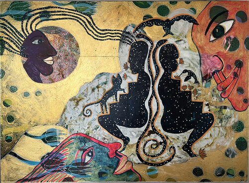 An the whole universe is watching back di Julia Brömsel, Pittura in vendita su Singulart