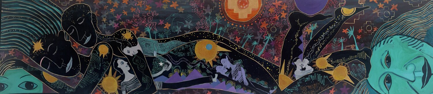 Munay Quoto - love between earth an sky Julia Brömsel Originalgemälde zu verkaufen