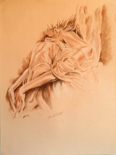 FALLING ANGEL by Eleanor Cardozo, 소묘 for Sale on Singulart