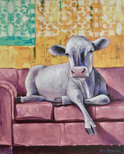 Cowfulness van Alex Bermudez, Schilderij te koop op Singulart