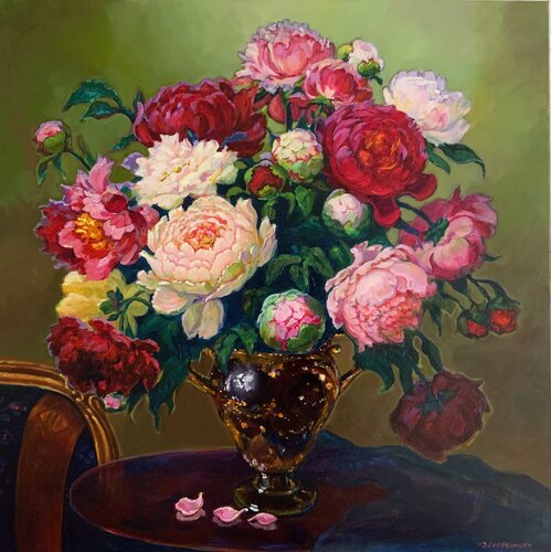 Piones. von Liudmila Shertsinger, Malerei kaufen auf Singulart