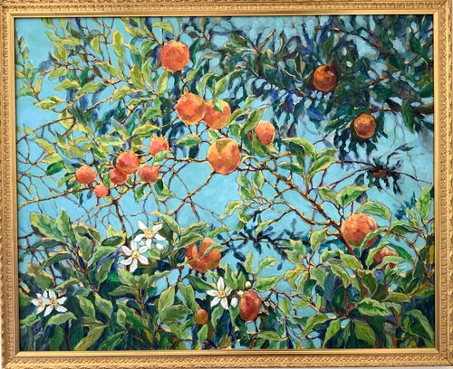 Sizilien. Grapefruit . van Liudmila Shertsinger, Schilderij te koop op Singulart