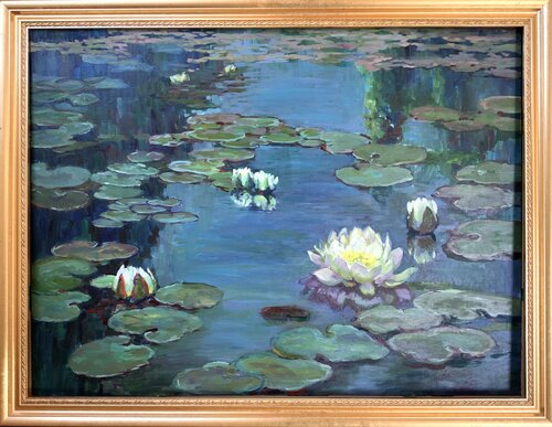 Seerose. Margetshöchheim. by Liudmila Shertsinger, Painting for Sale on Singulart