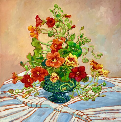 Mohn auf dem Hügel de Liudmila Shertsinger, Pintura a la venta en Singulart