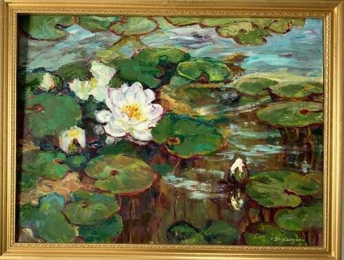 Seerose Margetshöchheim. by Liudmila Shertsinger, Painting for Sale on Singulart