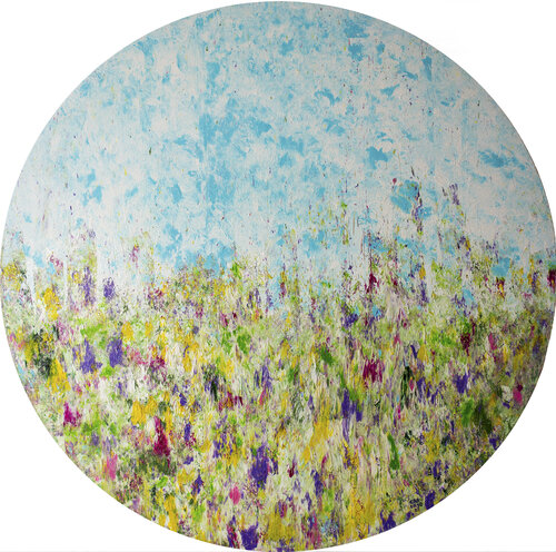 Il prato delle fate "Il tondo" von Anna Capurso, Malerei kaufen auf Singulart