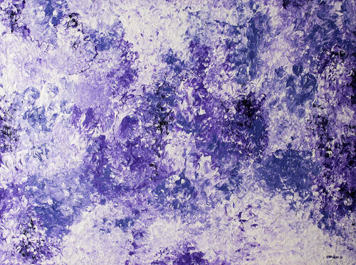 La Via della Trasformazione - Fiamma Violetta de Anna Capurso, Pintura a la venta en Singulart