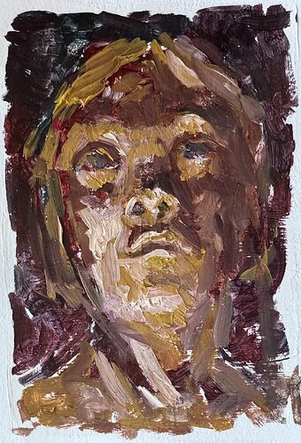 Portrait of a woman illuminated by a flame (miniature) by Ekaterina Dutkevich, Painting for Sale on Singulart