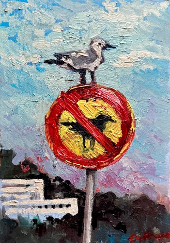 Seagull de Ekaterina Dutkevich, Pintura a la venta en Singulart