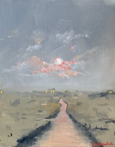 Evening landscape di Ekaterina Dutkevich, Pittura in vendita su Singulart