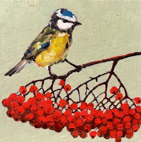 Titmouse by Ekaterina Dutkevich, 회화 for Sale on Singulart