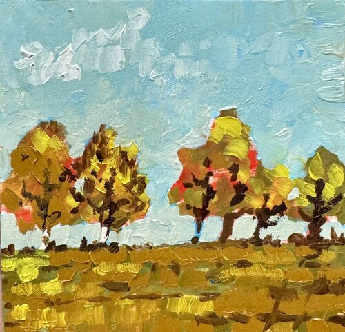 Autumn miniature di Ekaterina Dutkevich, Pittura in vendita su Singulart