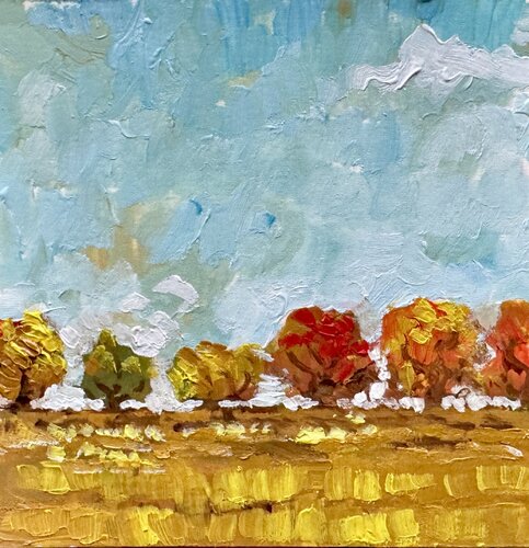 Autumn miniature von Ekaterina Dutkevich, Malerei kaufen auf Singulart