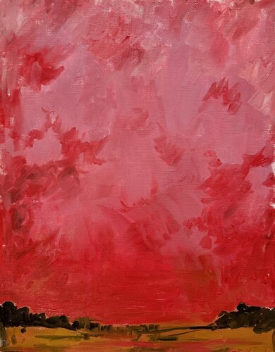 Sunset horizon de Ekaterina Dutkevich, Pintura a la venta en Singulart
