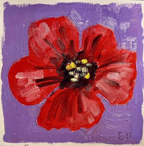 Poppy flower von Ekaterina Dutkevich, Malerei kaufen auf Singulart