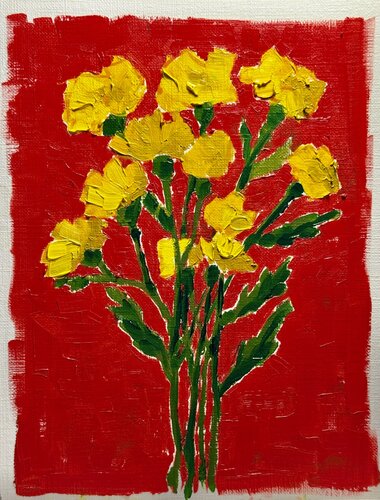 Flowers miniature di Ekaterina Dutkevich, Pittura in vendita su Singulart