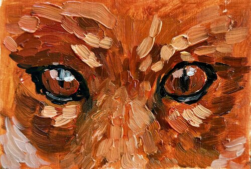 Fox eyes par Ekaterina Dutkevich, Peinture en vente sur Singulart