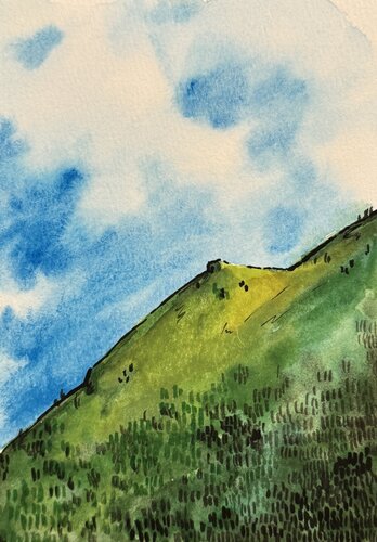 Landscape miniature by Ekaterina Dutkevich, Painting for Sale on Singulart