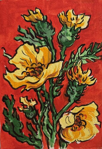 Wildflowers van Ekaterina Dutkevich, Schilderij te koop op Singulart