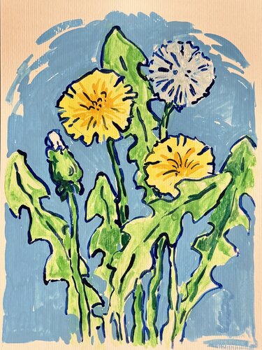 Dandelions van Ekaterina Dutkevich, Schilderij te koop op Singulart
