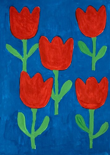 Tulips von Ekaterina Dutkevich, Malerei kaufen auf Singulart
