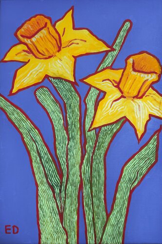 Daffodils by Ekaterina Dutkevich, Painting for Sale on Singulart