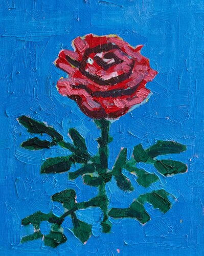 Rose van Ekaterina Dutkevich, Schilderij te koop op Singulart