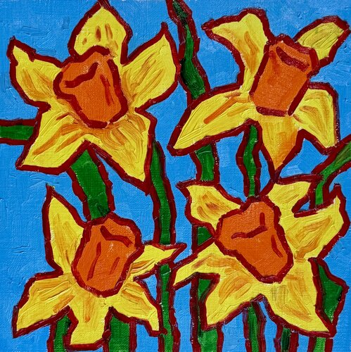 Daffodils by Ekaterina Dutkevich, Painting for Sale on Singulart