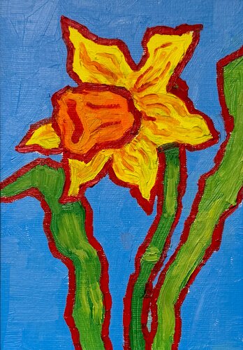 Daffodil van Ekaterina Dutkevich, Schilderij te koop op Singulart