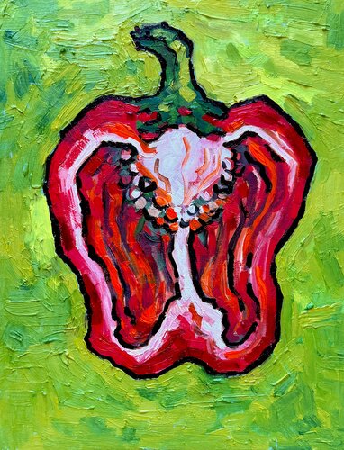 Paprika van Ekaterina Dutkevich, Schilderij te koop op Singulart