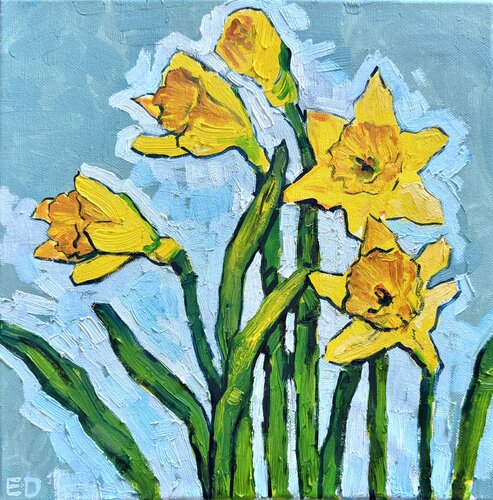 Daffodils von Ekaterina Dutkevich, Malerei kaufen auf Singulart