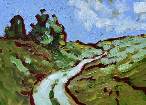 Landscape miniature by Ekaterina Dutkevich, Painting for Sale on Singulart