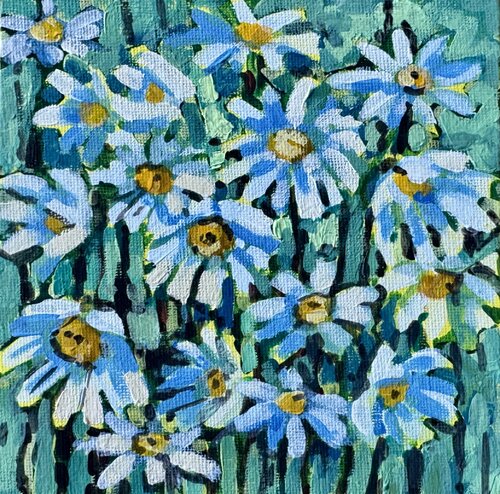 Daisies by Ekaterina Dutkevich, Painting for Sale on Singulart