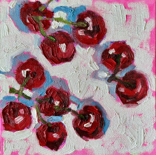 Sweet cherry van Ekaterina Dutkevich, Schilderij te koop op Singulart